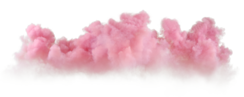 ausgeschnitten glatt Abend Wolken explodieren landschaftlich gestaltet auf transparent Hintergründe 3d machen png