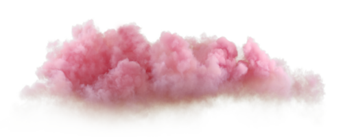 Softness evening clouds atmosphere on transparent backgrounds 3d rendering file png