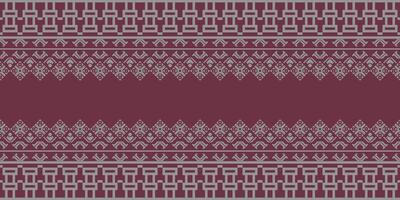 Elegant Textile Border with Floral Motif.Vintage Textile Border for Classic Designs.Colorful Textile Border with Geometric Patterns vector