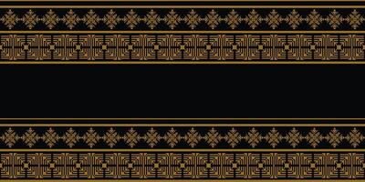 Elegant Textile Border with Floral Motif.Vintage Textile Border for Classic Designs.Colorful Textile Border with Geometric Patterns vector