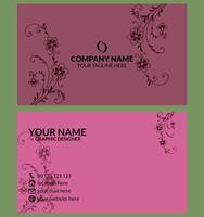 Professional creative business card design template vector