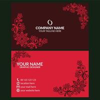 Professional creative business card design template vector