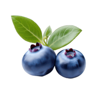 Fresh Blueberries with Leaves , Natural, Organic, Healthy, Juicy, Sweet, Ripe, Antioxidant-Rich Berries png