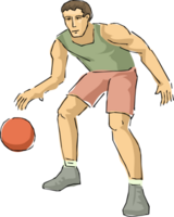 Basketball-Spieler-Illustration png