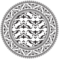 ethnisch Mandala. Mandala Blumen- Zier kreisförmig Muster. ethnisch nahtlos runden Muster. Jahrgang Stammes- Ornament. klassisch Antiquität Luxus Element. dekorativ zum Textil, Stoff, Teppich, Tätowierung. png