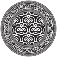 ethnique mandala. mandala floral ornemental circulaire modèle. ethnique sans couture rond modèle. ancien tribal ornement. classique antique luxe élément. décoratif pour textile, tissu, tapis, tatouage. png