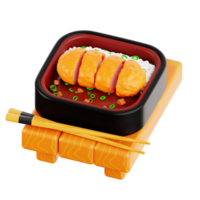 japonés comida 3d icono png