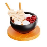 japonés comida 3d icono png