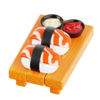 japonés comida 3d icono png