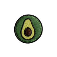 brodé pièce badge avec Avocat logo sur un isolé avec transparent Contexte png