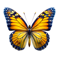 A Vibrant Yellow Monarch Butterfly png