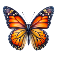 ein majestätisch Monarch Schmetterling im Detail png