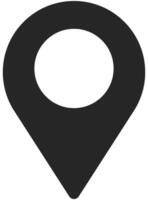 Map marker icon isolated on white background. vector