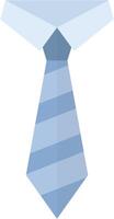 Tie business flat icon isolated on a white background. vector
