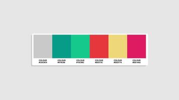 Catalog Samples colour with RGB HEX codes and Names. Poster and background Colors Palette, Poster Color Palette, Fashion Trend playful Color Palette vector