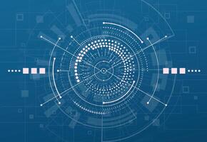 Modern technology background. Target screen elements. Outline HUD user interface for business vector