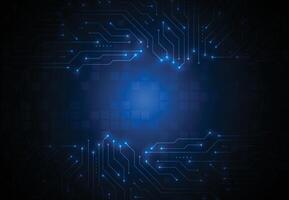 Abstract background with technology circuit board texture. Artificial intelligence electronic board. Communication and engineering concept vector