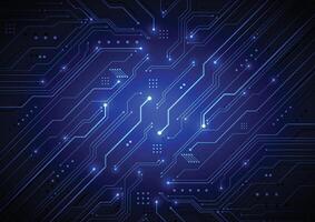 Abstract digital background with technology circuit board texture. Electronic motherboard illustration. Communication and engineering concept vector