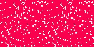 Minimalist seamless pattern with abstract polka dots, random dots, spots, drops on a red background. hand drawing sketch shapes. Creative painted tiny snowflakes, circles, ornament printing. vector
