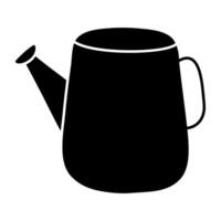 An icon design of watering can vector