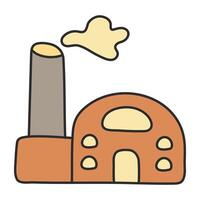 Perfect design icon of factory building vector