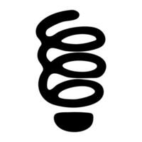 Conceptual flat design icon of twist coil vector