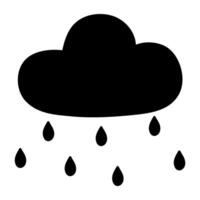 Rainfall icon in flat design isolated on white background vector