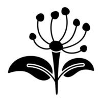 A beautiful design icon of flower vector