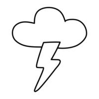Thunderstorm icon in perfect design vector