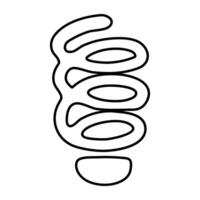 Conceptual flat design icon of twist coil vector