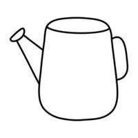 An icon design of watering can vector