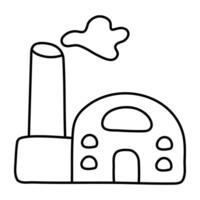 Perfect design icon of factory building vector