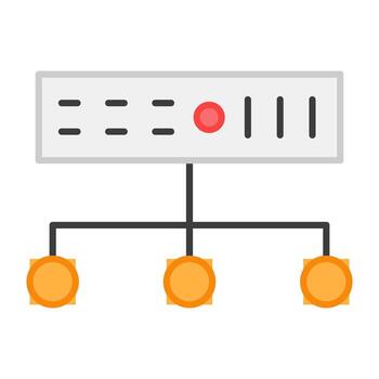 moderno diseño icono de servidor conexión vector