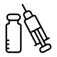In syringe with ampoule, trendy design of injection vector
