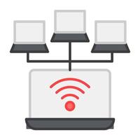 A trendy design icon of wifi network vector