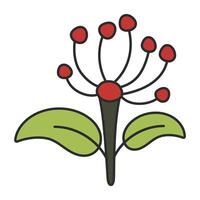 A beautiful design icon of flower vector