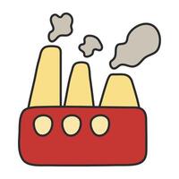 Perfect design icon of factory building vector
