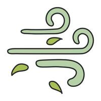 A unique design icon of wind vector