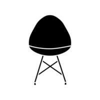Chair icon . Armchair illustration sign. Furniture symbol or logo. vector