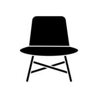 Chair icon . Armchair illustration sign. Furniture symbol or logo. vector