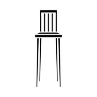 Chair icon . Armchair illustration sign. Furniture symbol or logo. vector