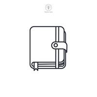 Diary Journal Icon theme symbol illustration isolated on white background vector