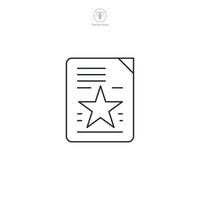 Document Icon theme symbol illustration isolated on white background vector