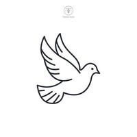 Dove Icon theme symbol illustration isolated on white background vector