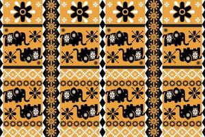 étnico diseño modelo pareo de malasia modelo geométrico diseño geométrico modelo bordado negro amarillo blanco rosado textil huellas dactilares tela patrones almohadas alfombra cortinas mantas cama hojas fondos de pantalla superficie vector