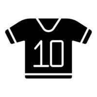 Sports jersey set icon. Green shirt, yellow accents, number ten, team uniform, athletic apparel, game, competition, recreation, sportswear. vector