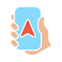 Map set icon. Road sing, red location pin, pointer, route, location, navigation, travel, gps, geography, direction, destination, journey, route, exploration. vector