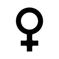 Female symbol icon. Blue female sign, gender, women, feminism, identity, sex, equality, gender symbol, female. vector