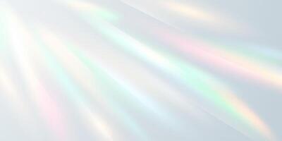 Multicolored light effect and zigzag ribbons falling from above on streamer, tinsel vector