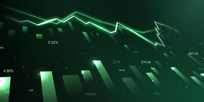 business illustration design Stock market charts or Forex trading charts for business and finance ideas. vector